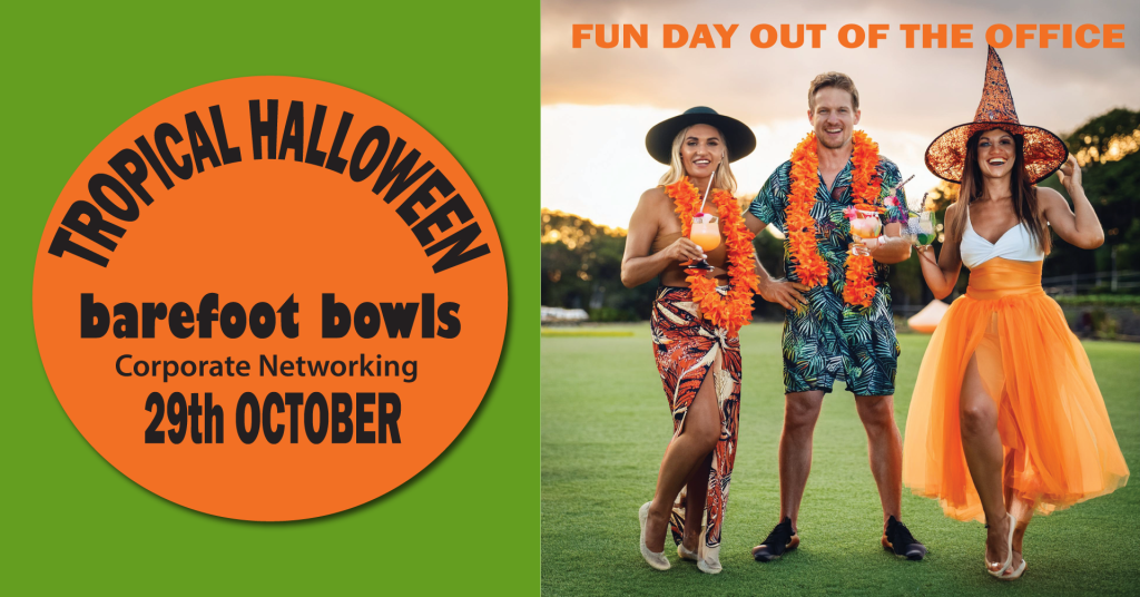 Tropical Halloween Barefoot Lawn Bowls