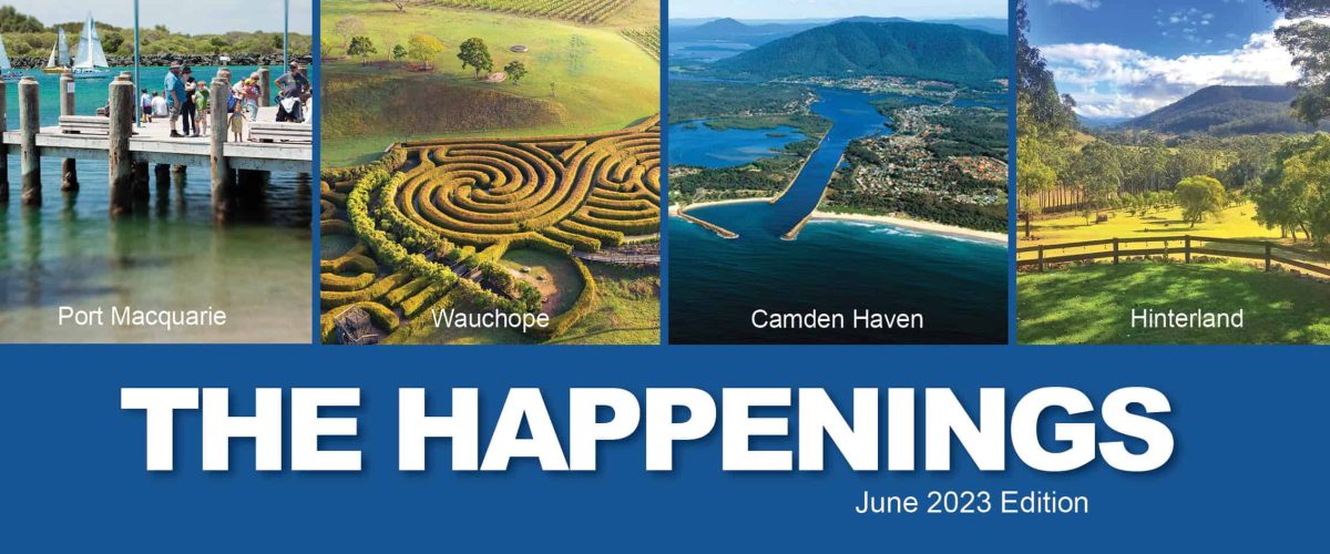 The Happenings June 2023 website banner