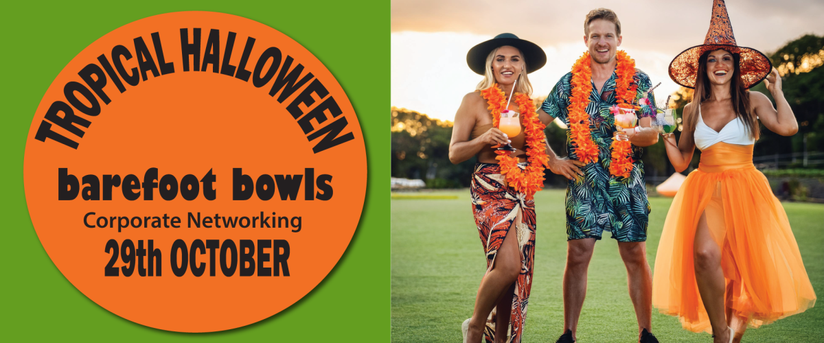 Tropical Halloween Barefoot Lawn Bowls